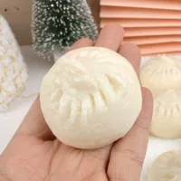 Модель булочки, имитация xiaolongbao, поддельный суп из крабовой икры, модель булочки, еда для завтрака, реквизит для еды, декоративные украшения для булочек