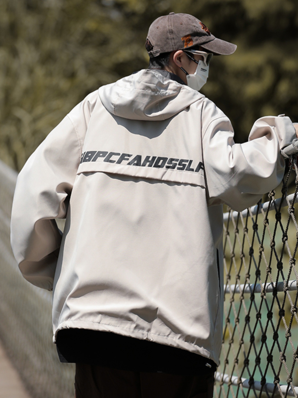 American functional combat jacket for men, spring and autumn outdoor loose couple coat, trendy brand versatile casual windproof jacket