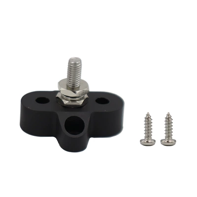Car RV Yacht Battery Power supply, ignition system accessories - black-single-stud-m6