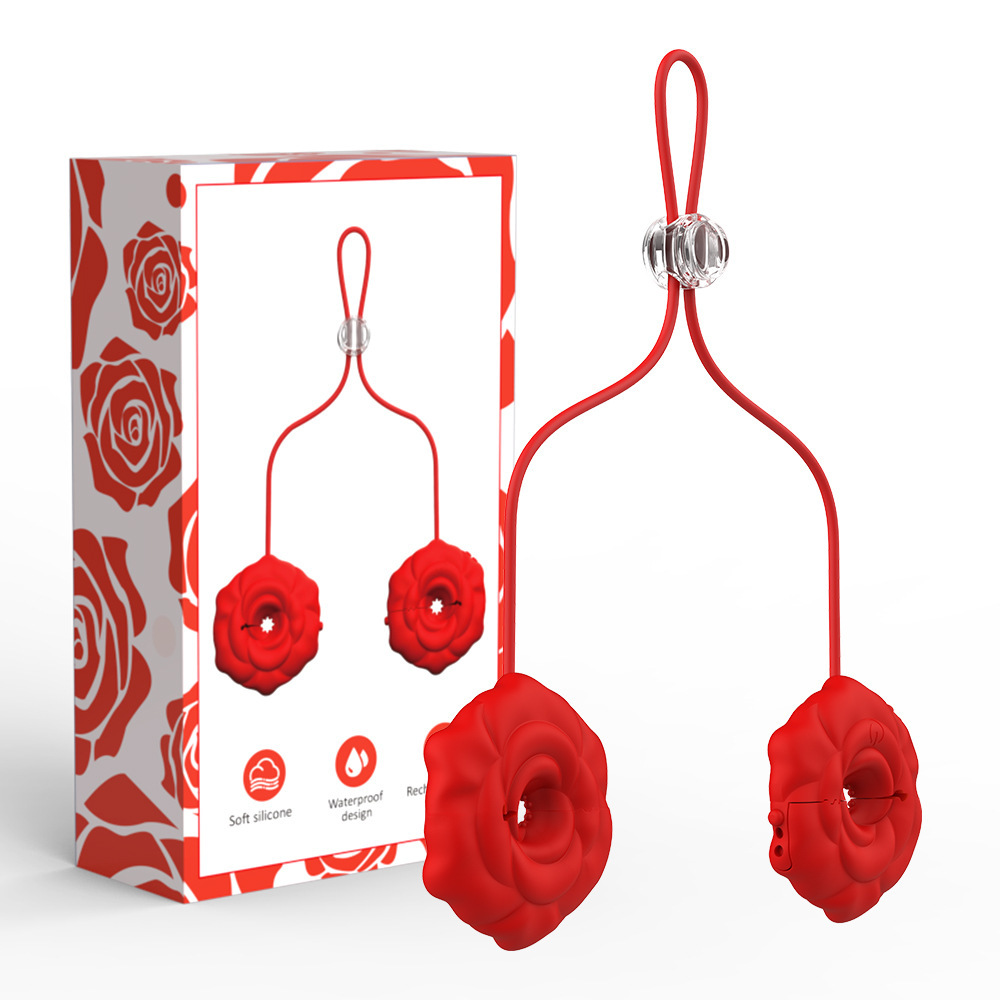 Massager contains rose for women for breast health