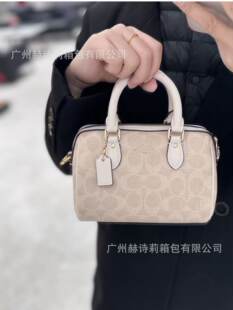 New Genuine Leather Women's Bag Rowan Boston Fashion Classic Presbyopia Mini Pillow Shoulder Crossbody Handbag