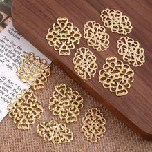 新款镂空椭圆花片配件古风步摇头饰服装辅料汉服新娘发簪团扇配饰