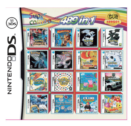 3DS NDS thẻ trò chơi kết hợp thẻ 208 trong 1 thẻ kết hợp NDS NDS cassette 482 IN1 510 4300
