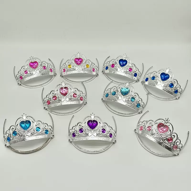 洋娃娃饰品玩具心桃皇冠女孩过家家玩具公主头箍发饰