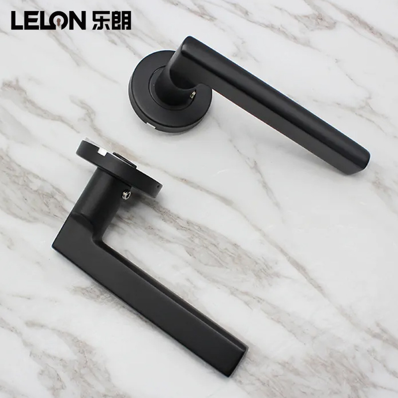 Manija de puerta interior de acero inoxidable 304 estándar europeo, varios colores disponibles, manija de puerta magnética silenciosa para dormitorio de casa