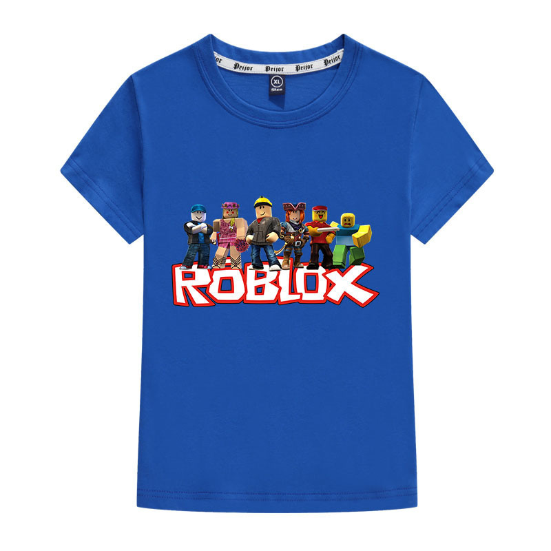 Roblox Printed Cartoon Casual Summer Kidsren's Short-Sleeved T-Shirt Kidsren's Clothing 5567