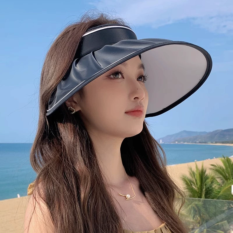 Adjustable Knitted Sun Hat with Bow, UV Protection, Foldable Bag - Multi-Color