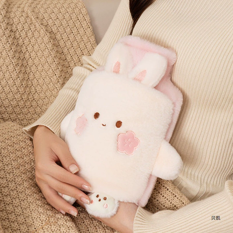 Water container, hand warmer for students, cute plush small compress