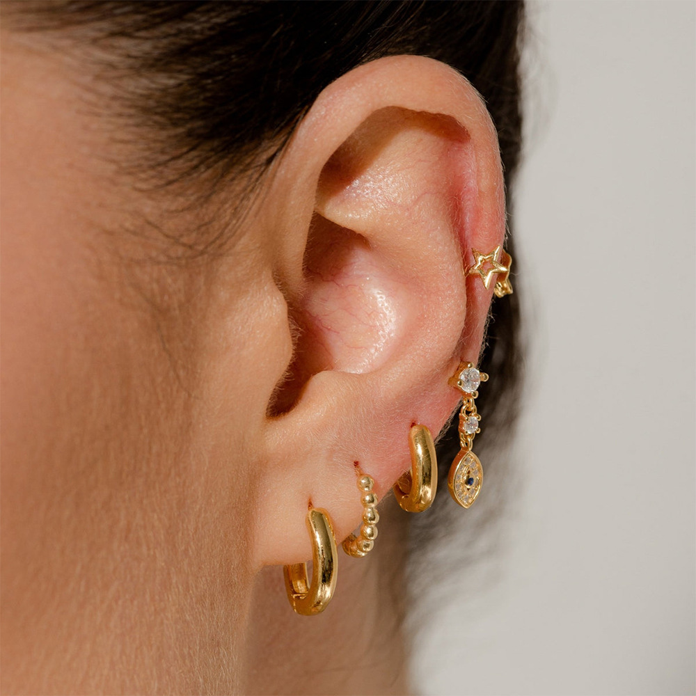 Title 2, S925 Gümüş Kişilik Küpeler Zincir, stil sahibi ...