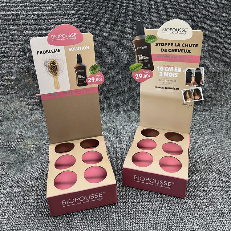 PDQ纸货架瓦楞坑纸桌面展示架PDQPOP轻型纸制陈列架创意陈列纸箱