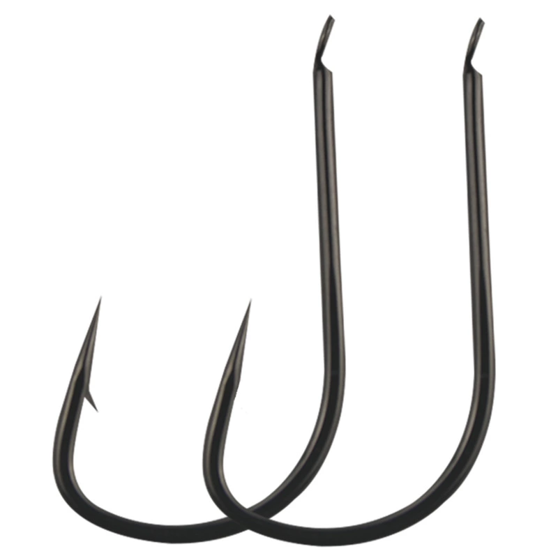 Strengthened new Kanto fish hook with barbs without barbs black pit hand rod silver carp bighead carp crucian carp tilapia hook