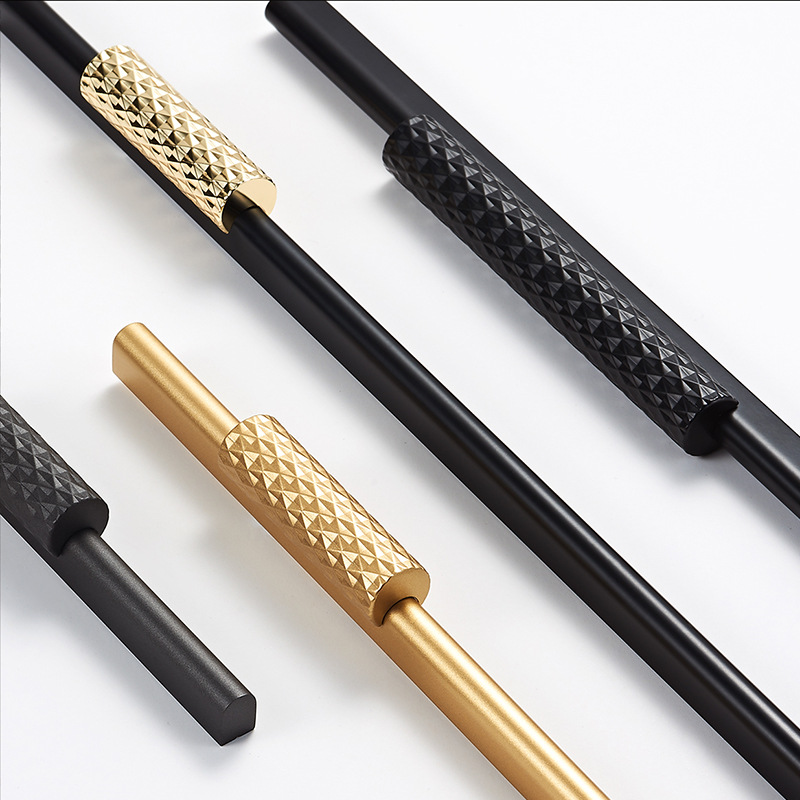 加長衣櫃門把手輕奢櫥柜子抽屜拉手 櫃門手柄金色現代簡約北歐