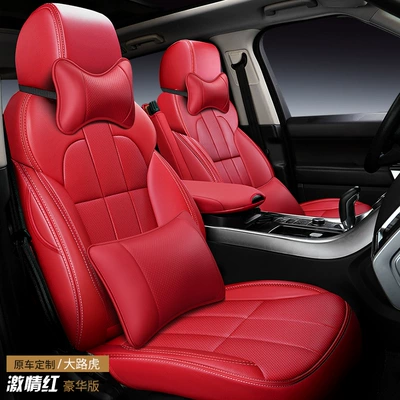 Modelə uyğun (Original) oturacaq örtükləri Seat Covers, Manufacturer Wholesale - microfiber-leather-passion-red-deluxe-edition-five-seats