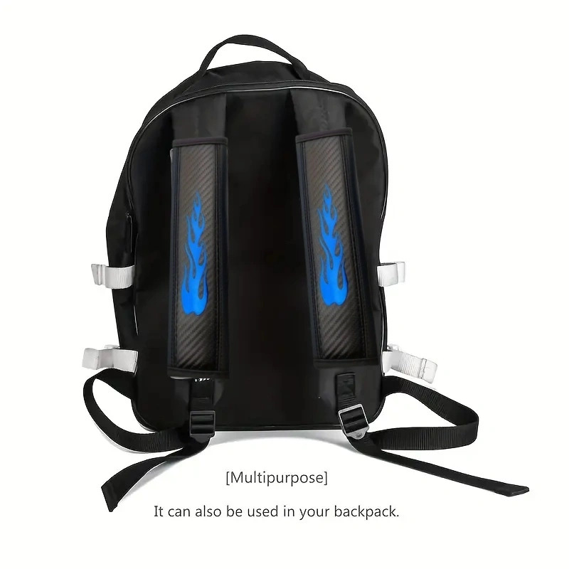 Amazon Temu Cross-Border Hot-Selling Flame-Patterned Seatbelt Shoulder Pads for Cars