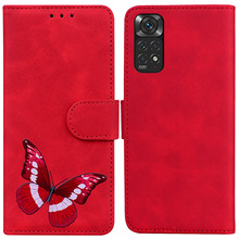 肤感彩印大蝴蝶皮套适用于红米Note 11S手机保护套 PU+TPU
