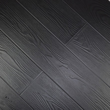 OD59批發純黑白色浮雕紋真木紋平面個性高密度強化復合地板高耐磨