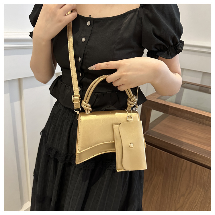 Moteveske for kvinner 2024 ny trend mote skulder enkel uformell crossbody ensfarget mor og barn-veske_voghion.com