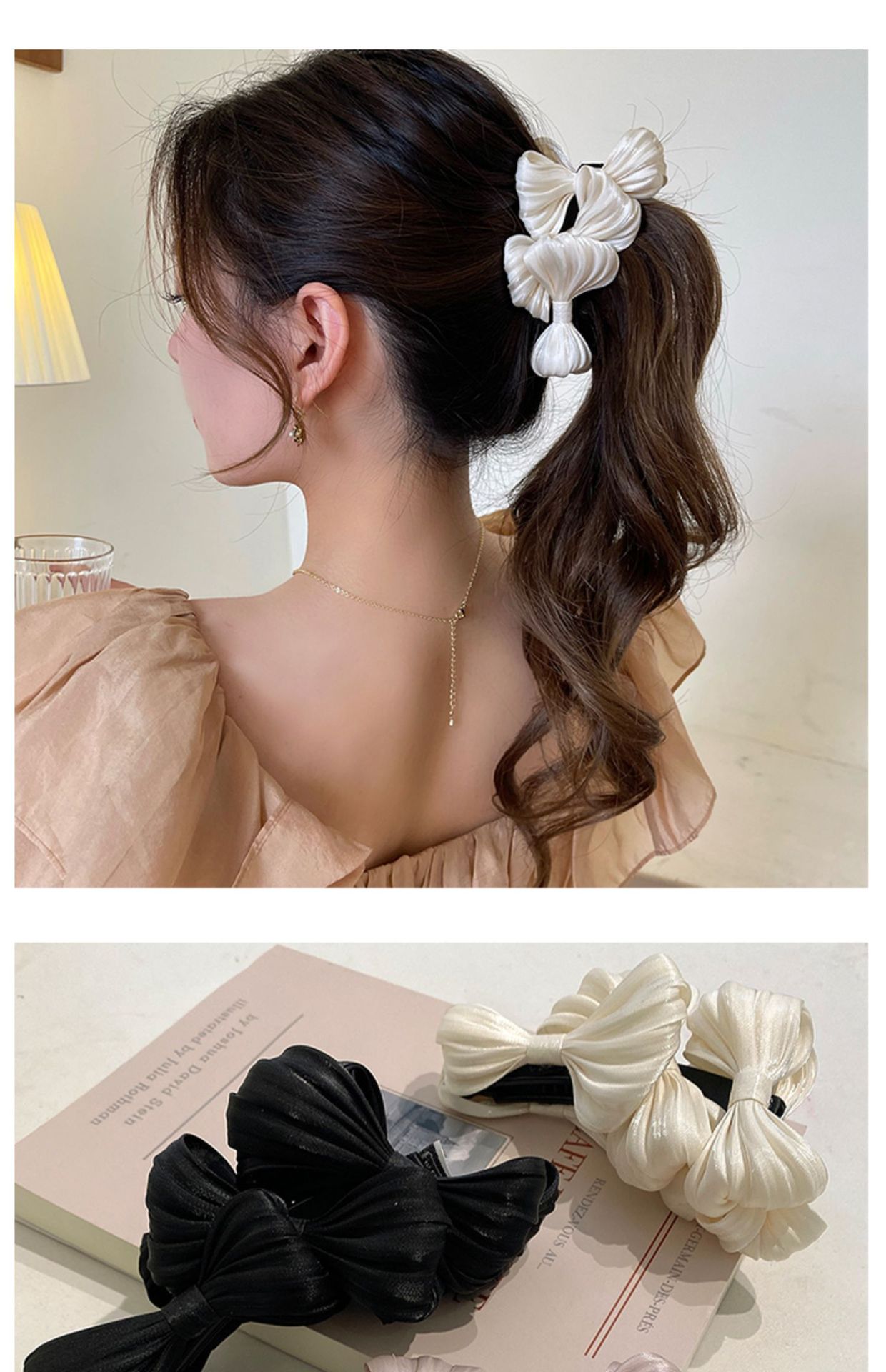 Women's Elegant Sweet Bow Knot Cloth Handmade Hair Clip display picture 5