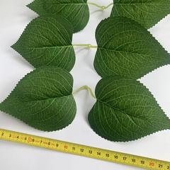 アジサイの葉DIY手作りのシルクの花の生け花の部品のヒマワリの葉のシルクはアジサイの葉を印刷します。