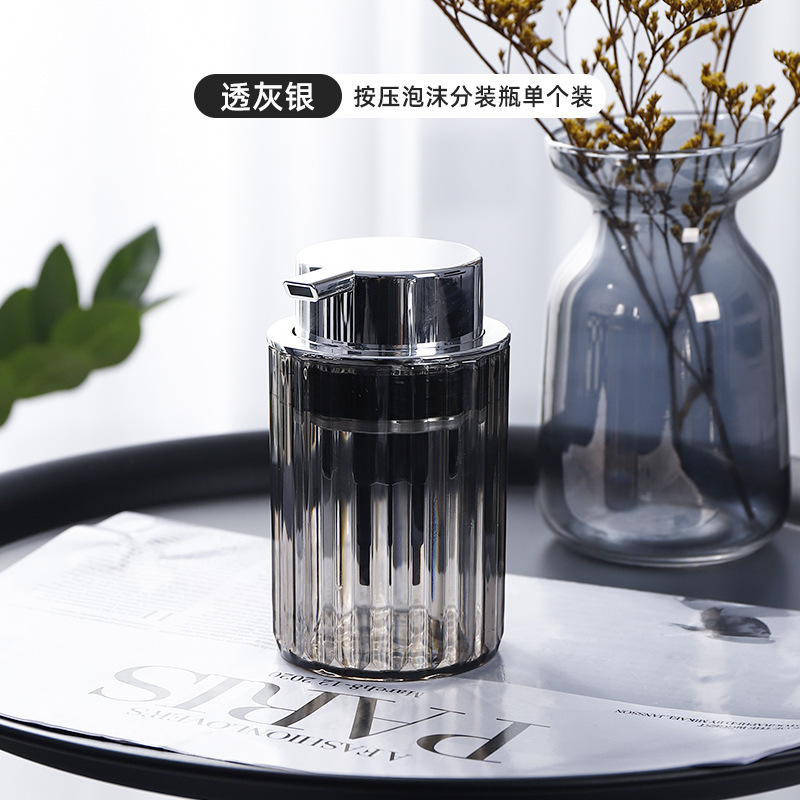 Desinfectante de manos botella de champú botella de gel de ducha estilo ligero de lujo presionando loción botella de reemplazo de galvanoplastia de baño botella