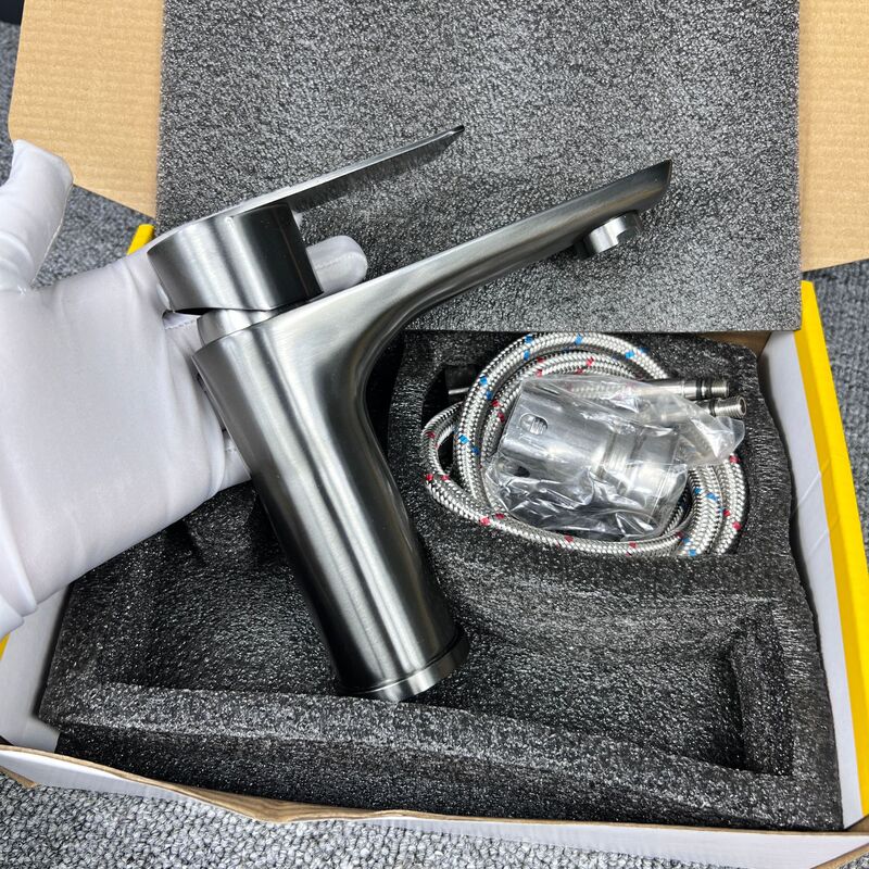 Stainless steel hot and cold basin faucet bathroom washbasin basin household wash basin pool hot and cold faucet wholesale