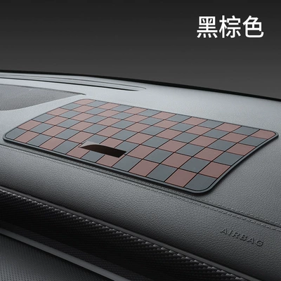 Anti-slip mat: decorative mat for car interior - fh-01-black-brown-unlabeledblank