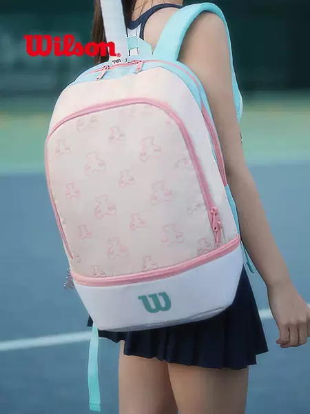 Wilson tennis bag 2025 new model bear large-capacity backpack tennis racket bag large-capacity bag