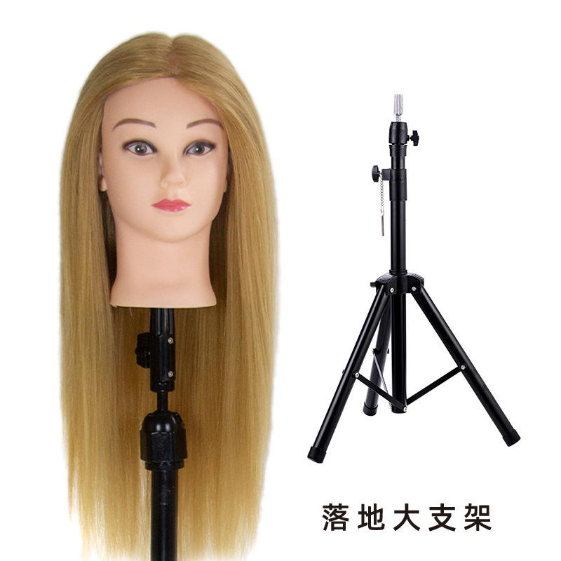 真发混丝无妆头模美发教学练习编盘发修剪吹造型公仔头化妆模特头|undefined