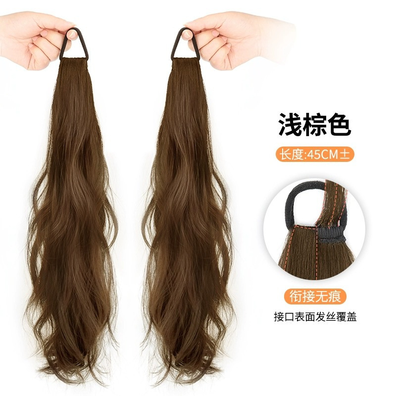 Vitality double ponytail 2 pack-light brown