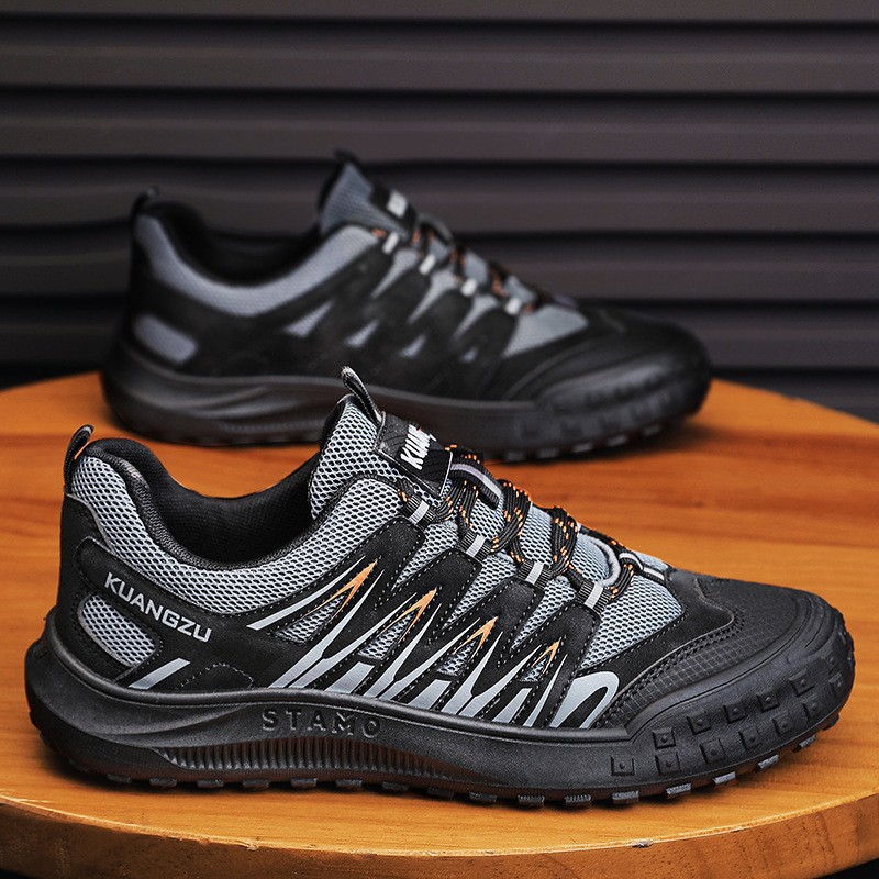 Zapatos de hombre de verano con suela gruesa, zapatos de moda al aire libre para hombres, zapatos de montaña para el trabajo, zapatos de protección laboral