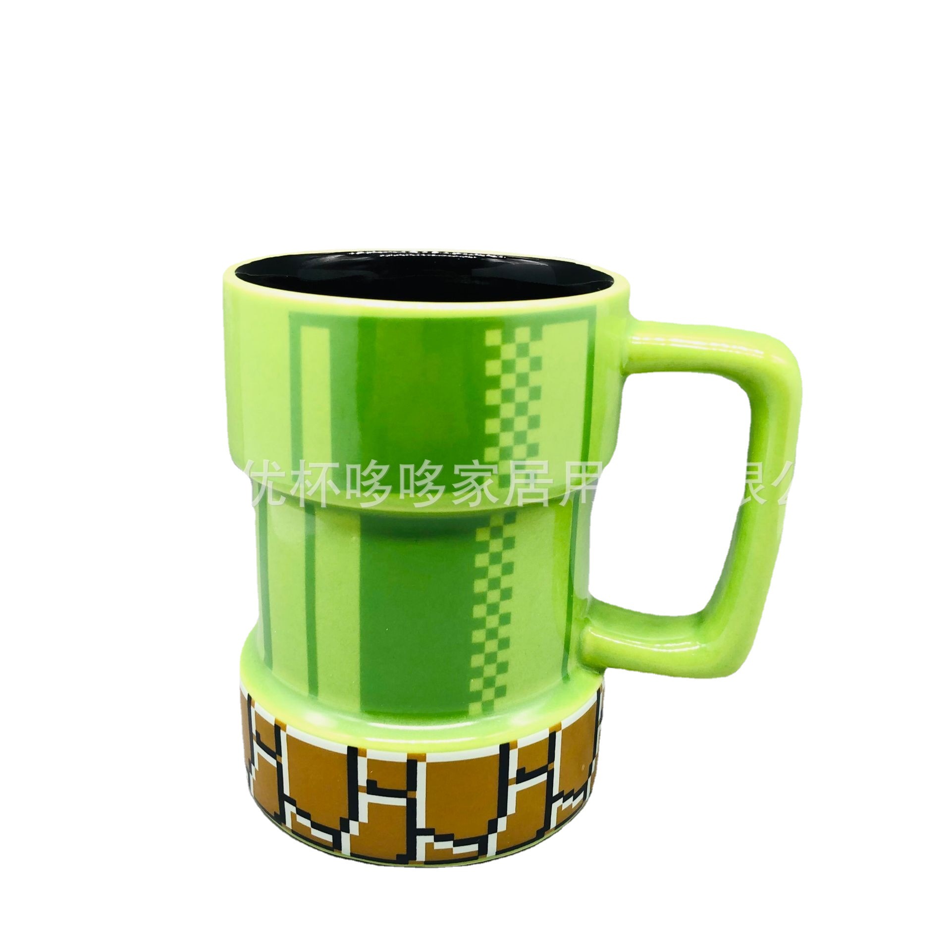 Fábrica Super Mary juego pipa de agua boca pixel agua taza de dibujos animados boca de alcantarillado taza de café