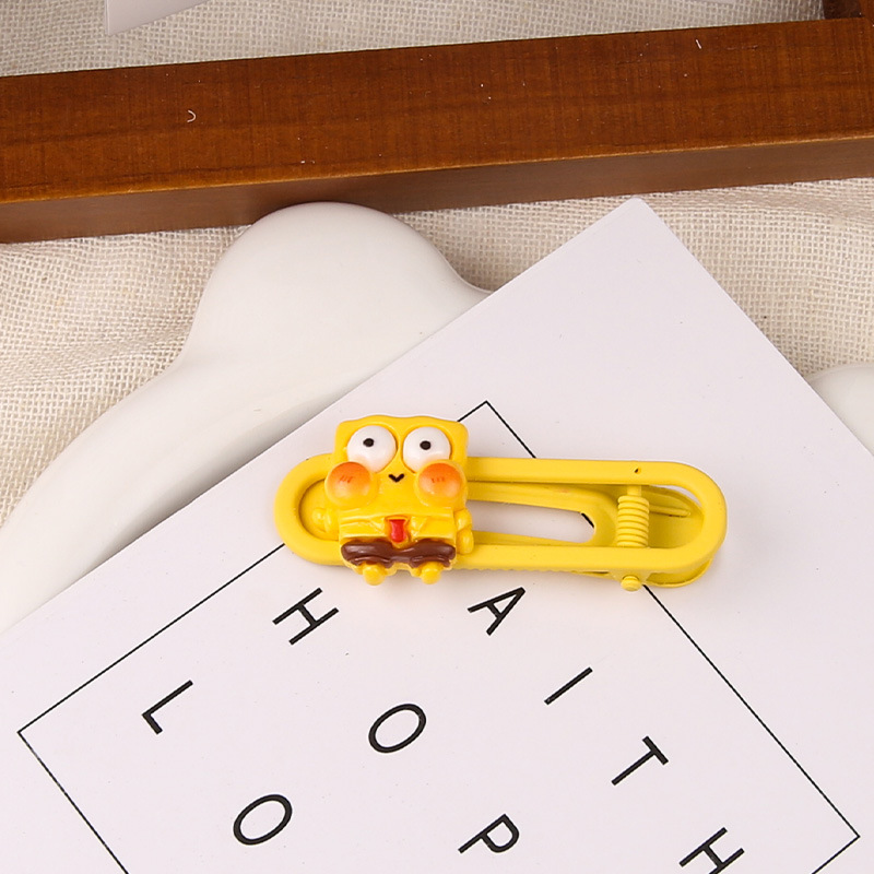 Primavera nueva historieta Sanrio oval metal horquilla linda chica dulce lado Bangs hairpin tocado