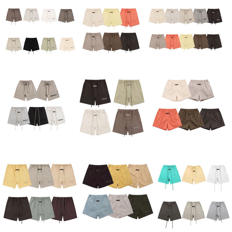 Factory Straight Hair Spring New American Style Trendy Brand Drawstring Letter Summer Beach Pants Men and Women Loose Casual Shorts