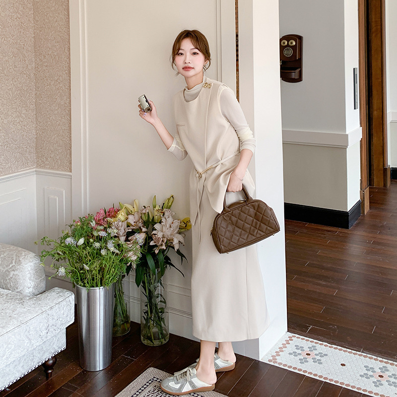 法式香风套装裙女秋季2025新款高级感轻熟御姐穿搭半身裙三件套|undefined