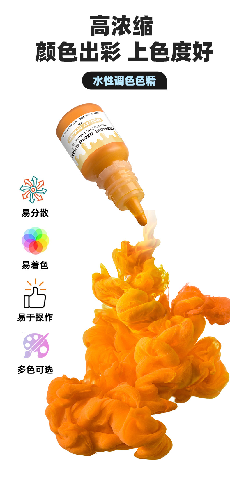 Краситель для гипса Zhongshan Ousibang красный