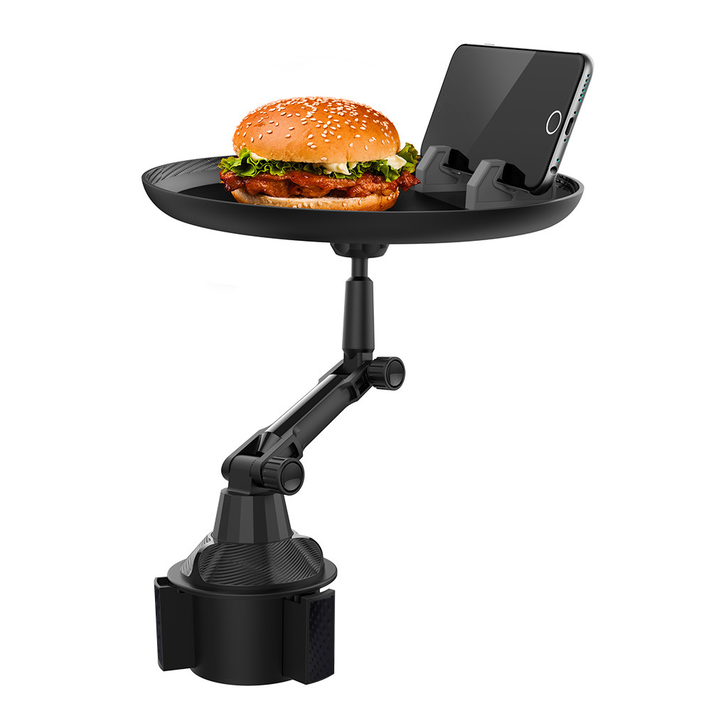 Car phone holder, dining plate tray, beverage coffee small dining table food holder, water cup holder, long dining plate