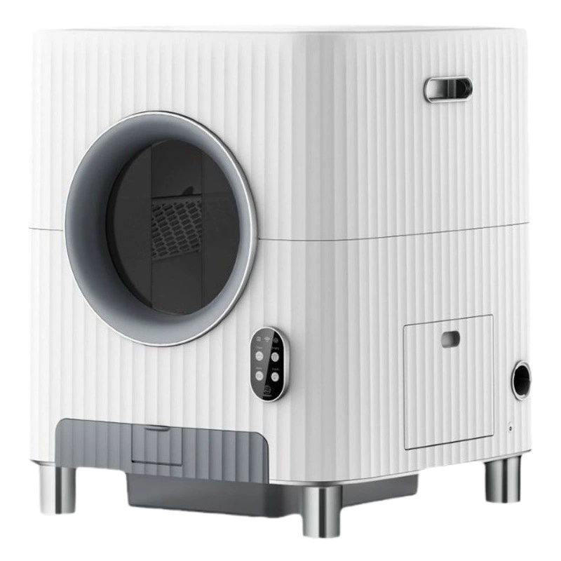 20 фунтов самоочищающему кошачьему негабаритному умному кошачьему песочному шкафу с новой системой дезодорации воздуха Индукционный люк большой емкости кошачий туалет