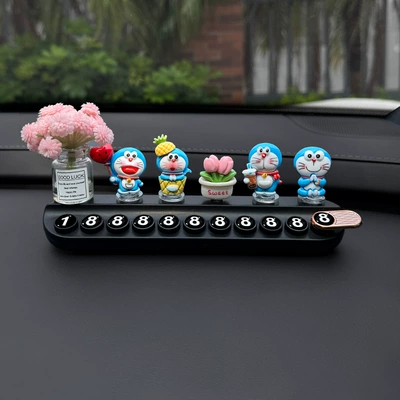 Temporary Parking Number Plate: Nömrəli dayanma kartı - 4-jingle-cats-tulips-pink-daisies-black-aromatherapy-stop-sign