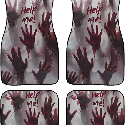 Amazon Cross-Border American-Style Floral – Avtomobil döşəmə paspasları - car-floor-mats-18-3344cm-two-piece-set