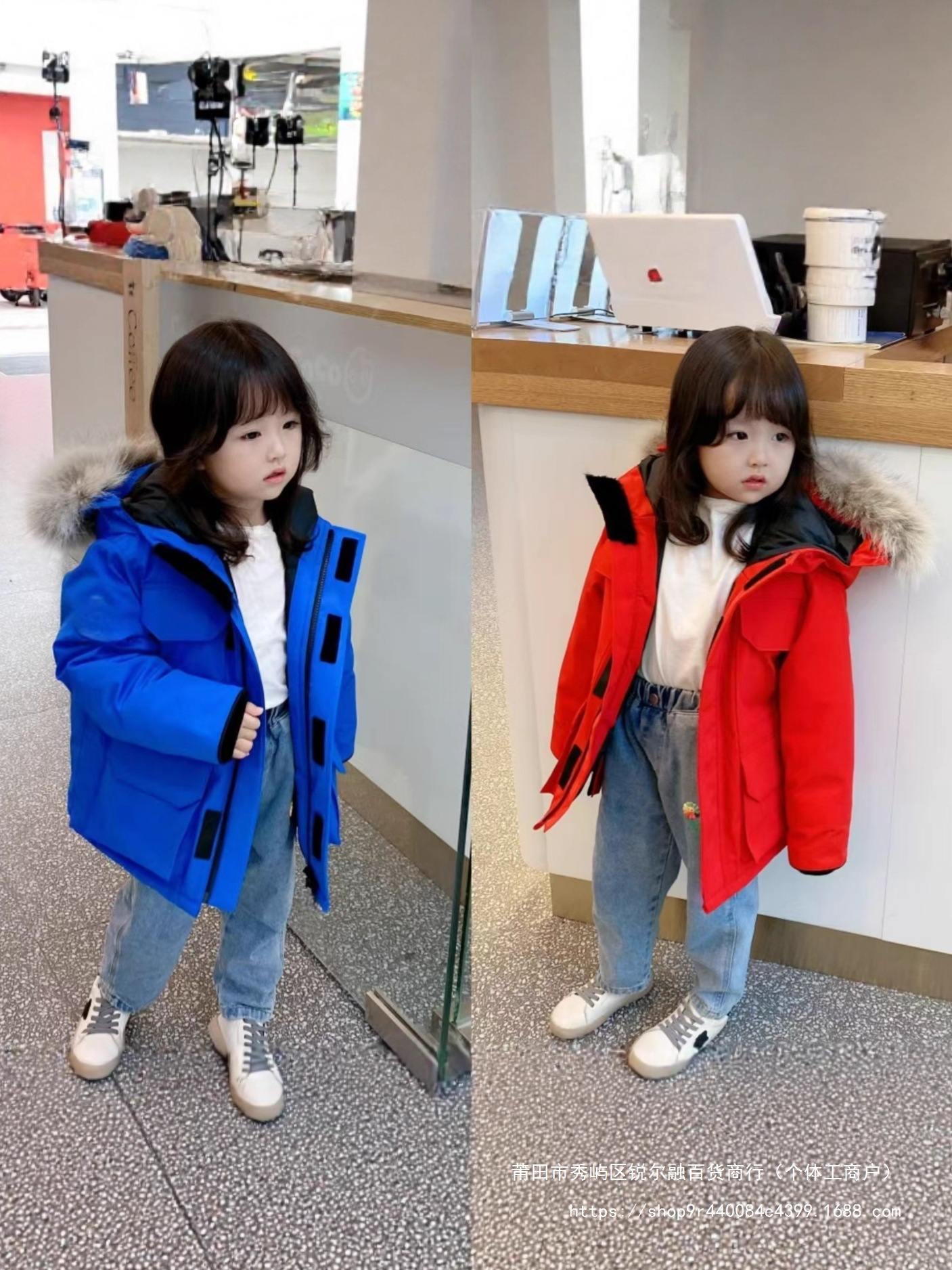 High-quality Goose down jackets for children, winter down jackets, boys' and girls' thickened down jackets