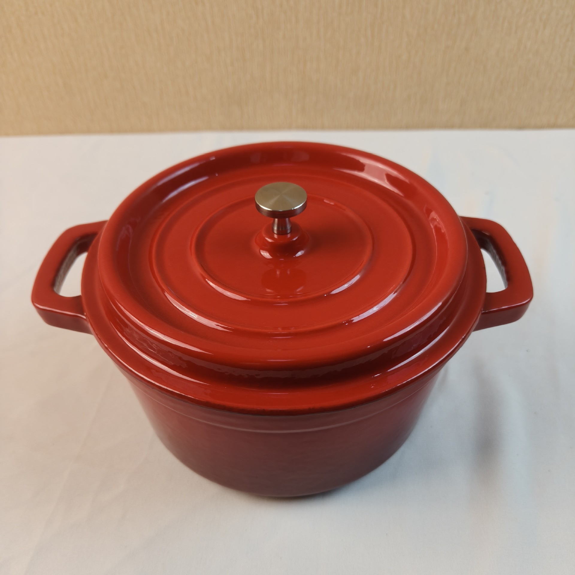 16cm 빨간색 내부 검정색 식품 보충 냄비 2kg