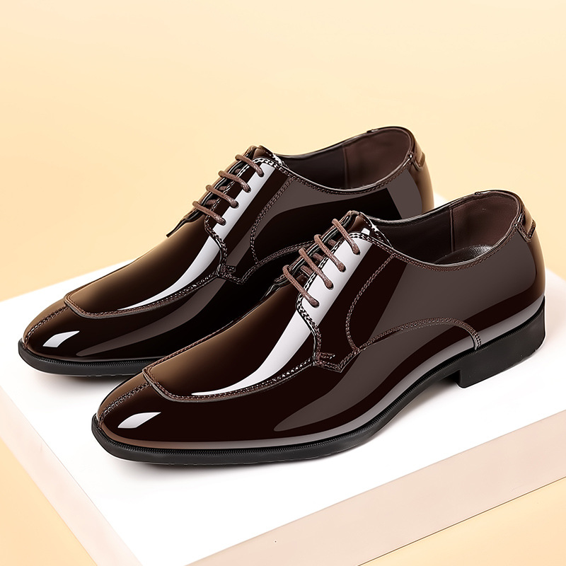 Nuevos zapatos de cuero de tamaño grande primavera y otoño, ropa de negocios transpirable, estilo británico, zapatos casuales suaves para hombres.