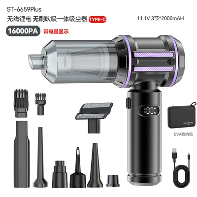 with suction and blowing functions, Tozsoranlar - brushless-three-speed-black-with-case