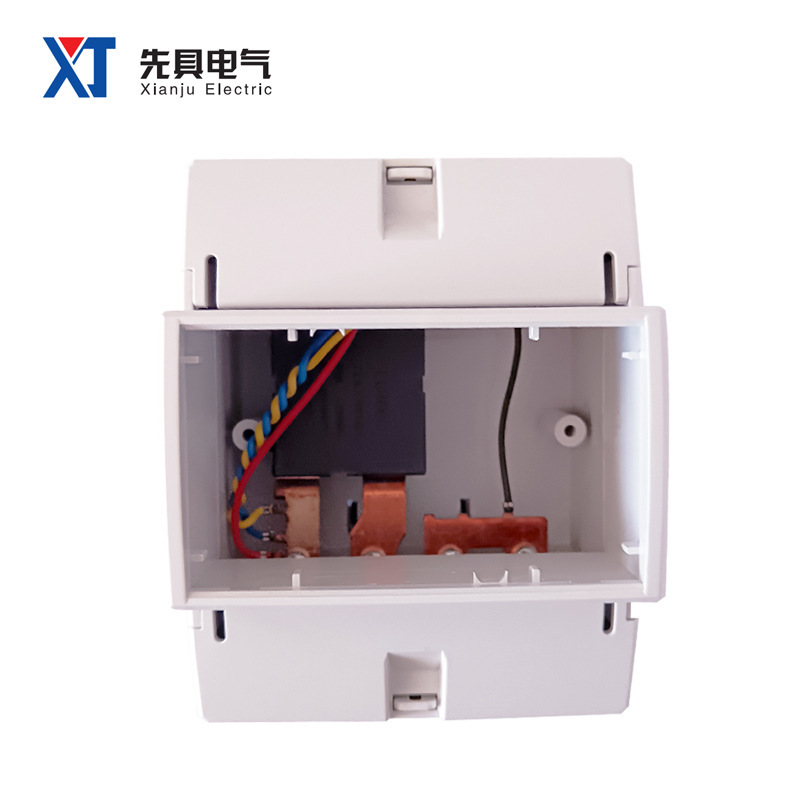 Single-Phase Rail-Mounted Enclosure Xj-S-15 (4P) Plastic Housing for Energy Meters and Instrument Cases