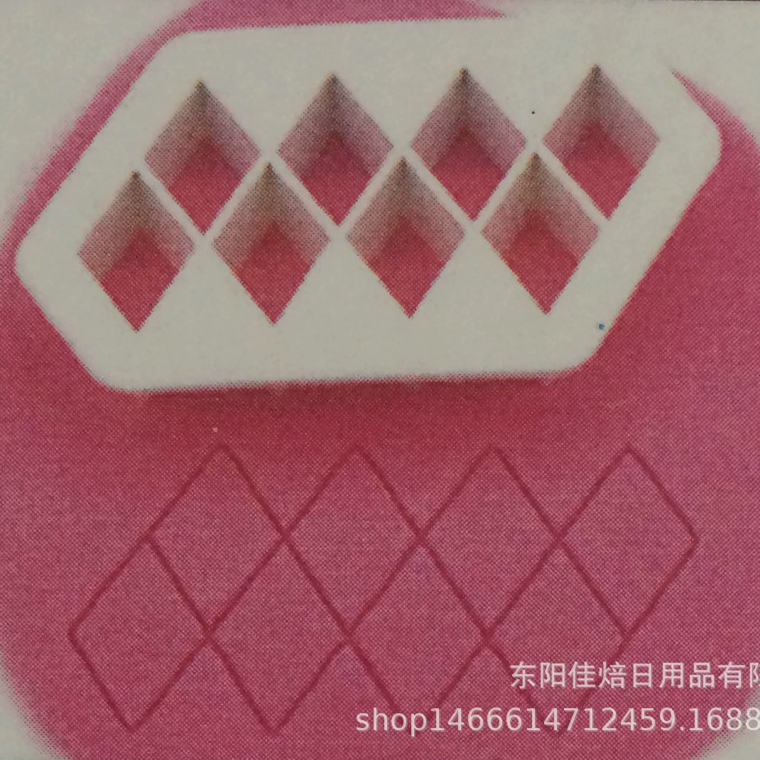 2PCS diamond -shaped checkered layer stacking art effect Flond sugar cake decorative printing mold OPP bag