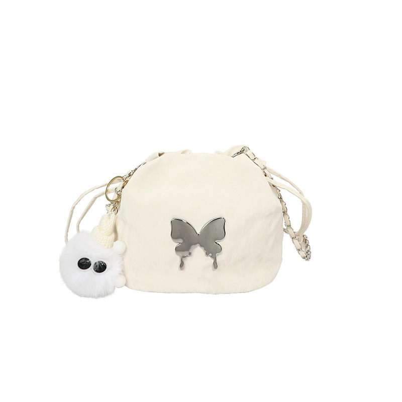 Mariposa metálica extranjera, cadena de cubo, bolso para mujeres, 2024 nuevo bolso de hombro de moda, bolso de mano, arte
