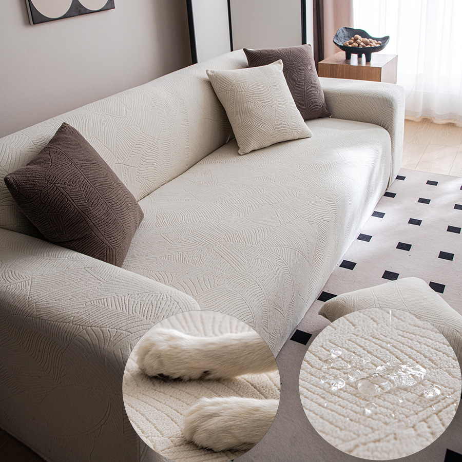 Elástico todo incluido sofá gaza universal conjunto perezoso anti-gato agarra 2024 nuevo cuatro estaciones universal cubierta de sofá integral