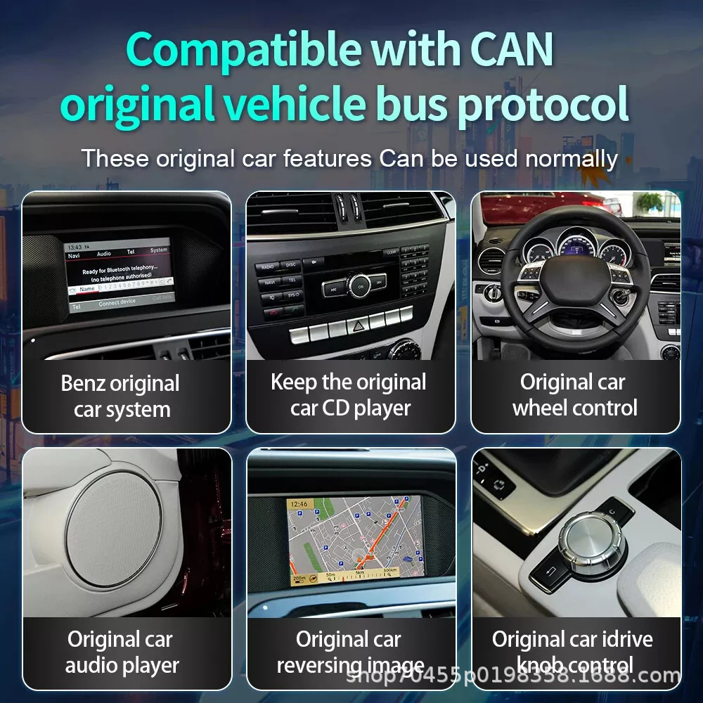 Suitable for 11-14 Mercedes-Benz C-Class W204 Ntg4.5 Android Central Control Large Screen Gps Navigator Carplay