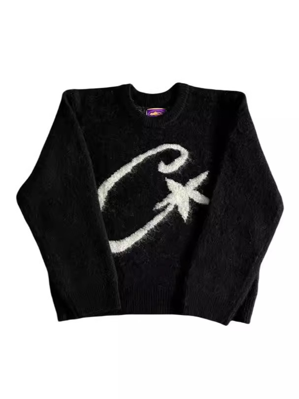 Alibeiz nuevo suéter de manga larga moda callejera suéter suelto de todo fósforo ins estación independiente