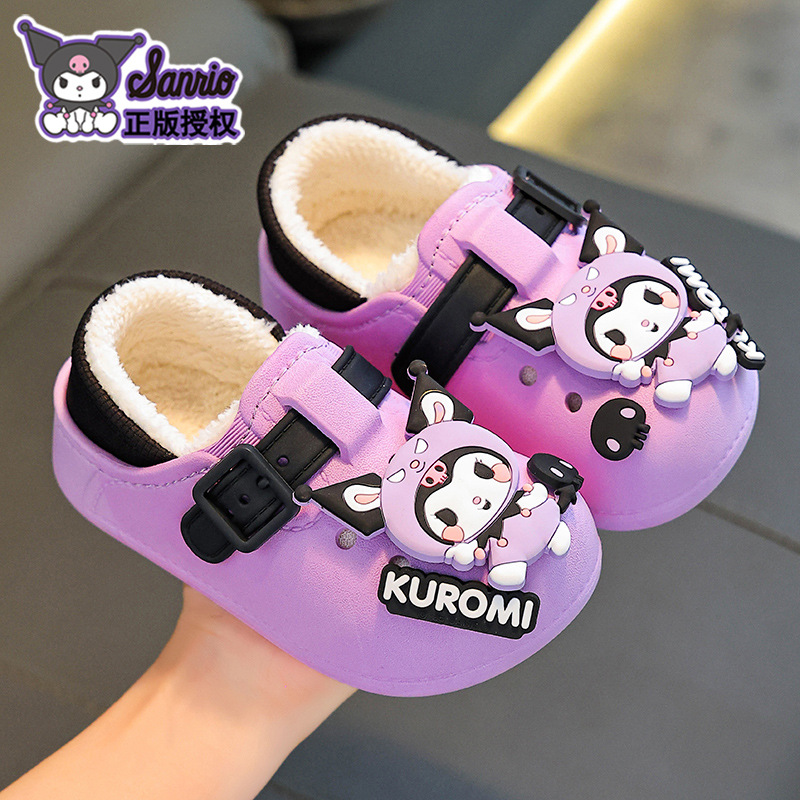 Sanliou bolsas de invierno para niños zapatos de tacones de algodón para niños y niñas calientes con terciopelo Kulomi impermeable zapatillas de algodón para niños caseros